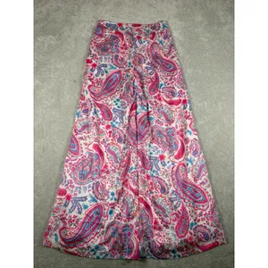 Ontwelfth Paisley‎ Printed Wide Leg Pants Pink Small thumbnail 6