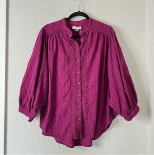 Pilcro by Anthropologie Tavi Button Down Blouse thumbnail 5