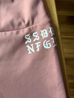 Darc Sport Mauve/Blush Athletic Shorts with White‎ Graphics size XS like new thumbnail 3