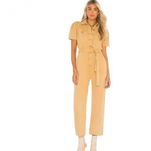 Boyish The Vincent Jumpsuit in Gold Rush Size Large thumbnail 2