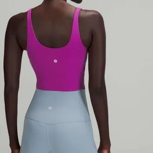 Lululemon Womens 6 Lululemon Align Tank Crop Top Vivid Plum‎ Purple Built In Bra thumbnail 5