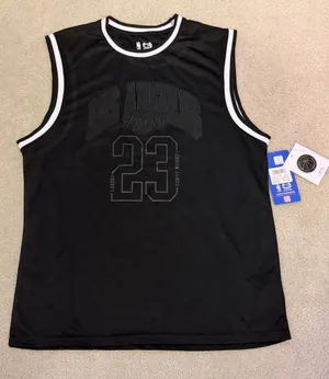 NBA LeBron James Los Angeles Lakers black jersey top thumbnail 1