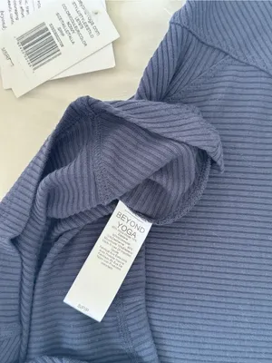 NWT Beyond Yoga Silhouette Cropped Tee - Nocturne Navy - S thumbnail 10