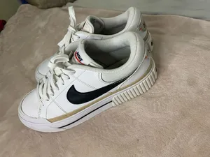Nike Womens Court Legacy Lift White Black Hemp Shoes Size 8.5 thumbnail 4