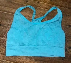 Victoria’s Sport M blue strappy workout sports bra thumbnail 1