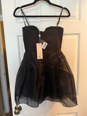 Oh Polly Black Corset Dress thumbnail 5