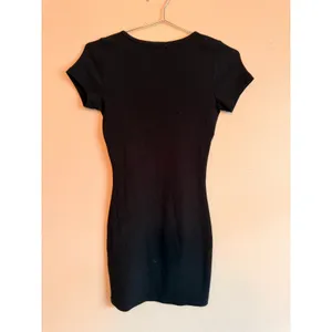 Garage Dress Women S Black Cayla Ribbed V-Neck‎ Bodycon Mini Dress thumbnail 7