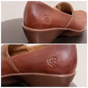 Ariat Brown Leather Clogs 7B 7 B Advanced Stability Cushioning 1000483 *No Box* thumbnail 8