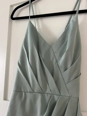 Sage bridesmaid dress Green Size 2 thumbnail 2