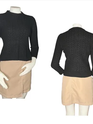 TODD SNYDER Black Lambswool Sweater Fits Size XS Flawed Read Description thumbnail 10