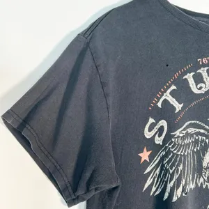 78th Sturgis Motorcycle Rally Distressed Black Graphic Tee T-shirt Womens M thumbnail 6