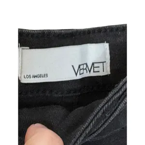 Vervet Women's Shorts Rebecca High-Rise‎ Raw Hem Bermuda Denim Black Sz. XS NWT thumbnail 8