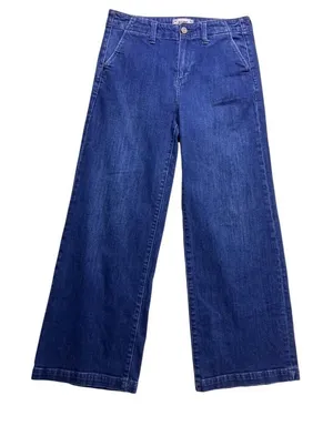 Paige Wide Leg Jeans‎ Women 26 Blue High Rise Trouser Denim thumbnail 1