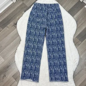 Princess Polly Danica Jeans Womens 0‎ Blue White Painted Stripe Crop Straight thumbnail 4