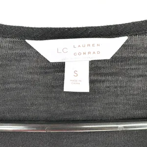 LC Lauren Conrad‎ size small black open front cardigan sweater bell sleeves thumbnail 4