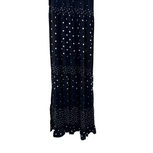 Anthropologie‎ Colima Tiered Polka Dot Maxi Dress Boho Preppy Coastal Flowy L thumbnail 5