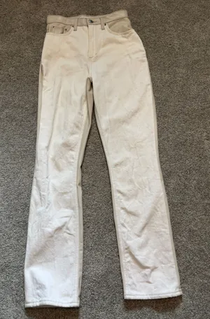 Abercrombie White Jeans thumbnail 1
