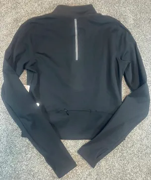 Yogalicious Black Women's Utility Full-Zip Jacket with Thumbholes thumbnail 3
