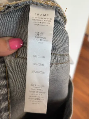 FRAME 100% Cotton Distressed Easy Denim Shorts in Zurich thumbnail 7