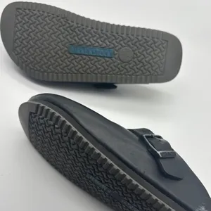 Birkenstock London Black Leather Clogs EU 38 L7 M5 Closed Toe Shoes thumbnail 10