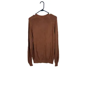 Lands End Drifter Sweater Womens Large 14-16 Rust Brown Cotton Crewneck USA Made thumbnail 3