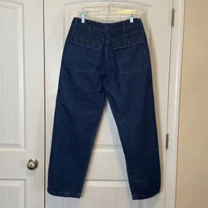 Imogene + Willie Cotton Linen Utility Trousers Jeans M Military Workwear Artisan thumbnail 3