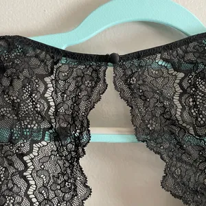 Victoria’s Secret Black Lace Lingerie Body Suit, Long Sleeve, Thong Style, NWT thumbnail 5