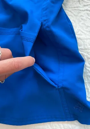 Med couture Blue Scrub Top thumbnail 5