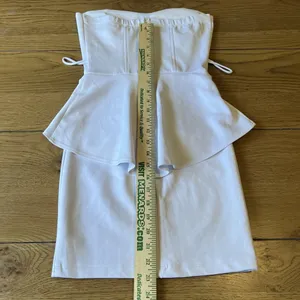 La Seala USA Strapless White Mini Dress Size Small Summer Party‎ Preppy Beach thumbnail 4