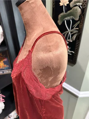 Storia Burnt Orange Velvet Lace Camisole – Size Small thumbnail 6