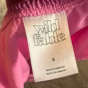 Wild Fable New Pink Ribbed high leg cheeky swim Bikini Bottoms size small thumbnail 9