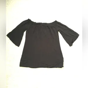 ABERCROMBIE & FITCH Off the Shoulder tunic mini dress Womens Size M bell sleeves thumbnail 5