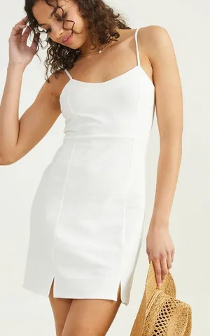 NWT Altar’d State Avery Open Back White Dress thumbnail 1