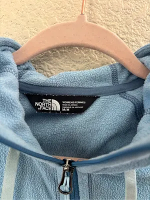 The North Face Women's Dusty Blue Full-Zip Teddy Fleece Jacket thumbnail 2