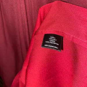 WHBM White House Black Market Burgundy Red Silk Halter Top Women's Size 2 thumbnail 4