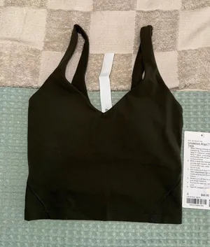 NWT Lululemon Align Tank Dark Olive‎ size 0 thumbnail 1