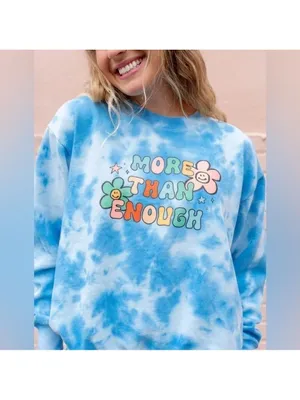 Elevated Faith More Than Enough Oversized Unisex Crewneck Sweatshirt thumbnail 2