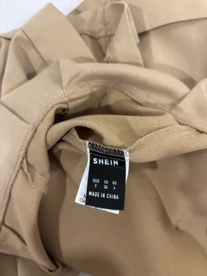 SheIn Khaki/beige high waisted shorts thumbnail 3