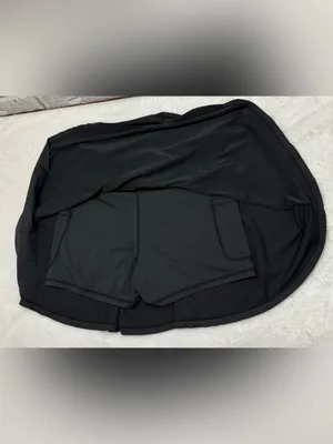 Basic Black Tennis Skirt With Built In Shorts Size Medium thumbnail 4