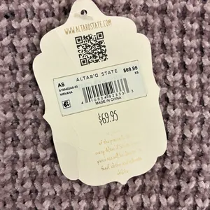 Altar'd State Nirvana Mauve Chenille‎ Waffle Knit Balloon Sleeve Sweater XS thumbnail 4