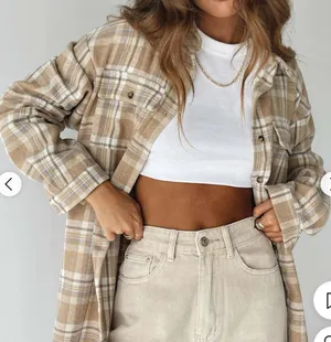 Princess Polly Flannel Jacket thumbnail 1