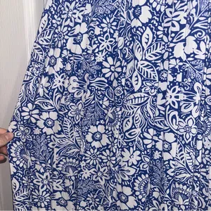 Jessica Simpson Blue and white floral midi dress thumbnail 4