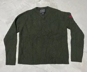 Abercrombie Fitch Women's SZ L VTG Wool Fair Isle Sweater Hong Kong Military AF thumbnail 1