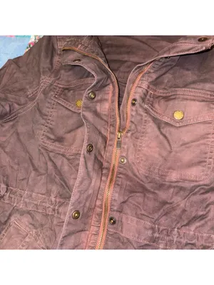 L.L.Bean $110 “Faded Brownwood” Women's M Brown Utility Jacket Size Med Outdoor thumbnail 6