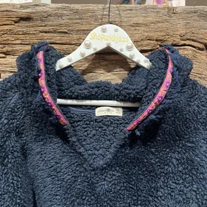 Natural life one size oversized fleece navy thumbnail 2
