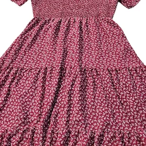 BTFBM Red & White Floral Maxi Dress, Size XL thumbnail 4