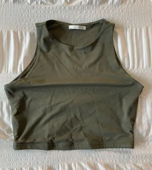 Amazon Double Lined High Neck Crop Tank thumbnail 1