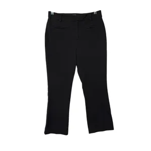 Maeve by Anthropologie Black Cropped Kick Flare Classic‎ Chic Smart Pants Size 4 thumbnail 2