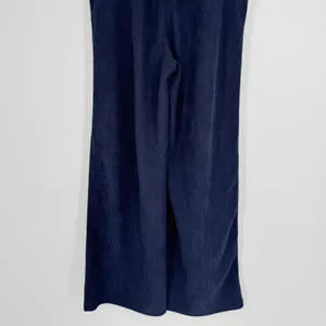 Halara Corduroy Wide Leg Pants Medium‎ Tall Navy Blue Casual Loungewear Cozy thumbnail 9