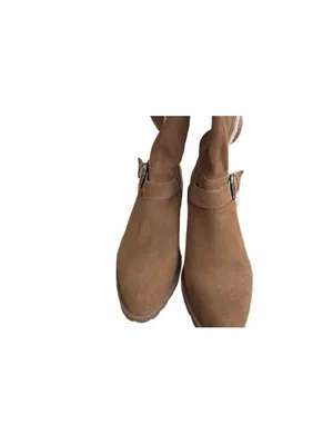 Lucky Brand Genuine Leather Suede Womens Boots Buckle Full Zip Size 7 thumbnail 7